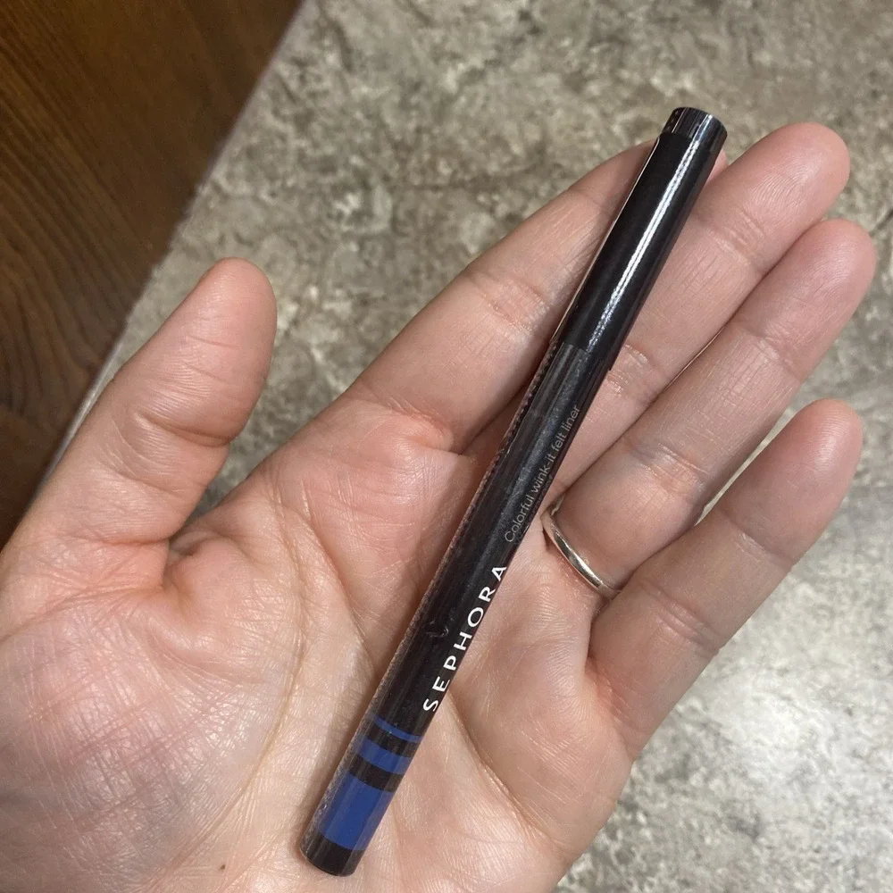 Sephora 04 Midnight Navy‎ waterproof colorful wink-it felt liner 0.019 oz Sealed